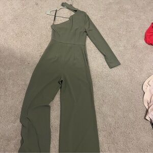 One shoulder Bebe jumpsuit